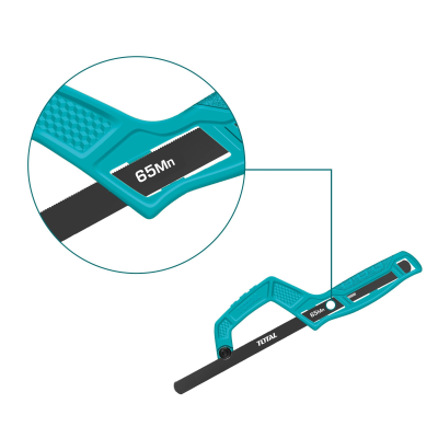 Ножовка по металлу 300мм с рамой держателем TOTAL THMHF1504