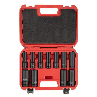 Набор головок ударных удлиненных 1/2", 11 ед., 10-24 мм, Cr-Mo, STORM INTERTOOL ET-8505