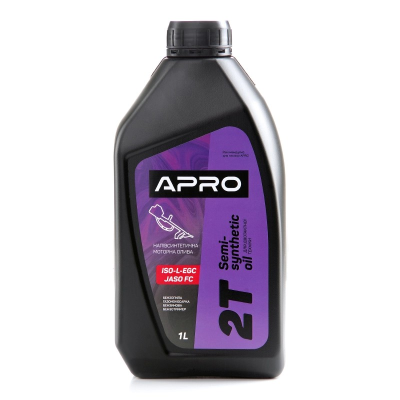 Масло для двухтактных двигателей полусинтетическое 1л APRO 942001