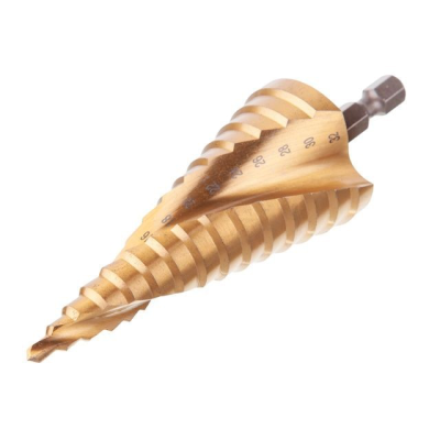 Сверло ступенчатое по металлу, спиральное, 4-32 мм, HEX Intertool SD-5839