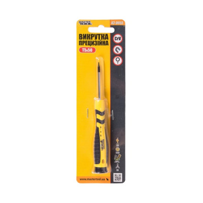 Викрутка прецизійна TORX T5х50 мм MASTERTOOL 43-0055 Викрутка прецизійна TORX T5х50 мм MASTERTOOL 43-0055