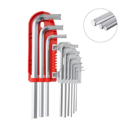 Набір Г-подібних подовжених шестигранних ключів 9 од., 1.5-10 мм, S2, PROF Intertool HT-1803