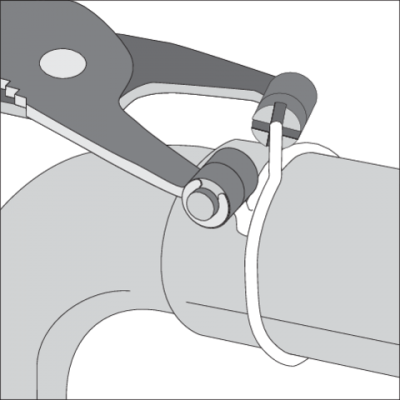 Щипці для шлангових хомутів YATO Ø2 мм 215 мм YT-0646