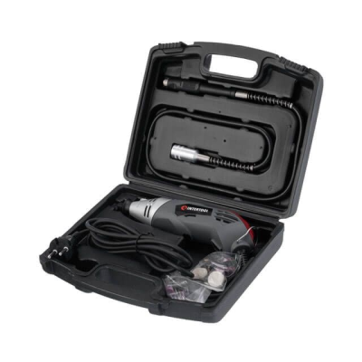 Шлифмашина прямая (гравер) 170Вт, 8000-35000об/мин, кейс, аксессурары 40шт, гибкий вал Intertool DT-0517