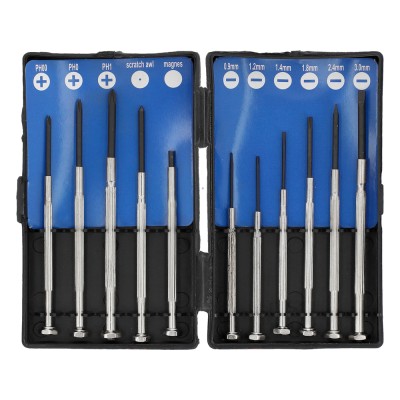 Набор прецизионных отверток 11 предметов VOREL 64330 Набор прецизионных отверток 11 предметов VOREL 64330
