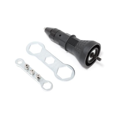 Адаптер-заклепочник для дрели (2.4, 3.2, 4.0, 4.8мм; min 11Nm, max 1000 об/мин), в блистере ROCKFORCE RF-6786