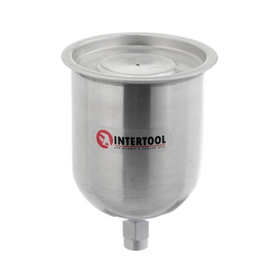 Бачок металевий з внутрішнім різьбленням М16х1.5, 600мл Intertool PT-1906