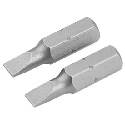 Биты S2 прямой шлиц 5.5х0.8х25 мм, 2 шт блистер Tolsen 20205