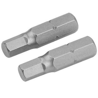 Биты S2 шестигранные 5х25 мм, 2 шт блистер Tolsen 20235