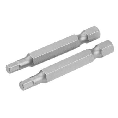 Биты S2 шестигранные 4х50 мм, 2 шт блистер Tolsen 20334