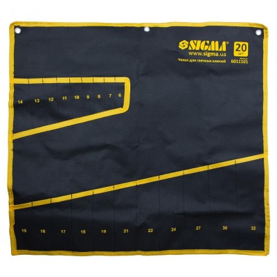 Чохол для гайкових ключів 20шт SIGMA 6011101