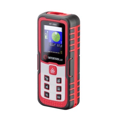 Далекомір лазерний 60м, кольоровий дисплей Intertool MT-3086