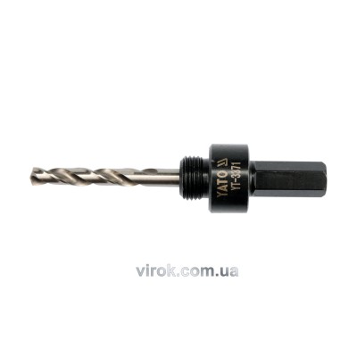 Утримувач із свердлом YATO: HEX, ? = 5/8", для кільцевих пилок ? = 32-200 мм [25/100] YT-3371