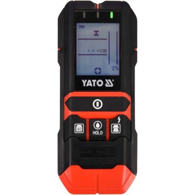 Детектор цифровий YATO прихованих матеріалів та електропровідників, вологості дерева YT-73138