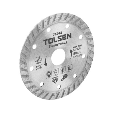 Диск алмазный турбо 125×22.2 мм Tolsen 76743
