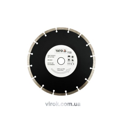 Диск отрезной алмазный YATO "SEGMENT" 230 х 2.7 х 8 х 22.2 мм YT-6005