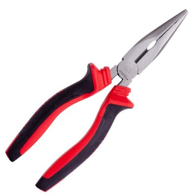 Довгогубці прямі 180мм, 40CrV, фосфатовані, поліровані, STORM Intertool NT-0138