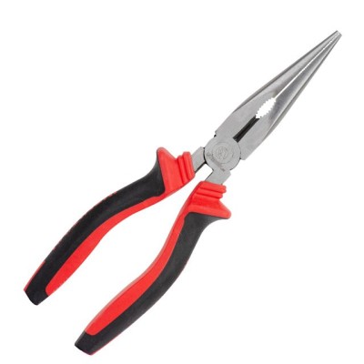 Довгогубці прямі 200мм, 40CrV, фосфатовані, поліровані, STORM Intertool NT-0140