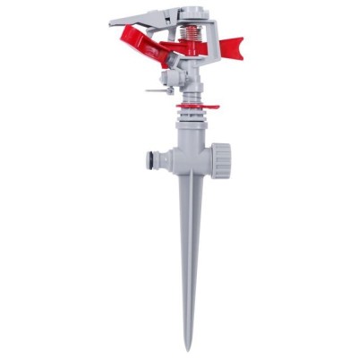 Дощувач пульсуючий з повною/частковою зоною поливу на милиці, коло/сектор поливу до 12м, PP, ABS Intertool GE-0051