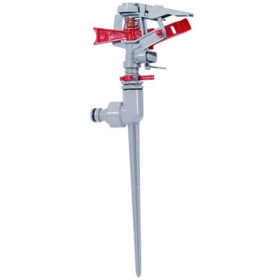 Дощувач пульсуючий з повною/частковою зоною поливу на милиці, коло/сектор поливу до 12м, Zinc alloy Intertool GE-0056