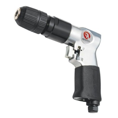 Дриль пневматичний з реверсом самозатискний патрон 1.5-10мм, 3/8 Intertool PT-0903