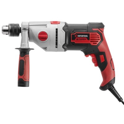 Дриль ударний 1200Вт, 2 швидкості: 0-1200/0--2800об/хв, 1.5-13мм, метал. корпус редуктора Intertool WT-0122