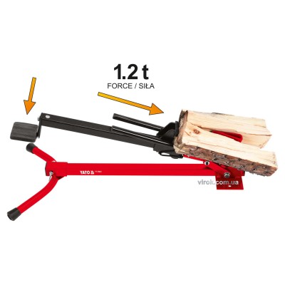 Дровокол ножной YATO 430 мм 60-180 мм сила нажатия- 1.2 т YT-79943
