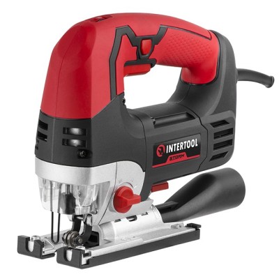 Электролобзик 900 Вт, 1000-3000 ход/мин,бесключевой патрон, макс.гл.распила 120мм, алюминиевая платформа, led-подсветка Intertool WT-0491