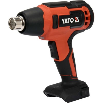 Фен технічний акумуляторний YATO : 18В Li-Ion, 550°C, 100 л/хв, 2 режими (без акумулят.) YT-82285