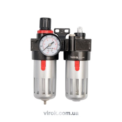 Фильтр-редуктор с смазочным прибором YATO 1/4" 90 куб.см YT-2385