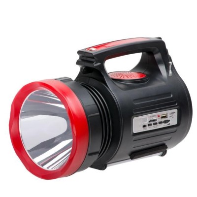 Фонарь аккумуляторный 1LED 5W + 22 SMD, выносная солнечная панель,выносные 3 led лампы (кабель3м), радио, кабель для зарядки телефона-планшета, слот д Intertool LB-0104