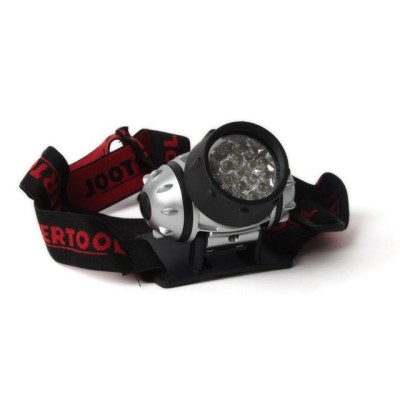 Фонарь налобный светодиодный, четыре режима работы, 19 LED, батарейки 3 ААА Intertool LB-0301