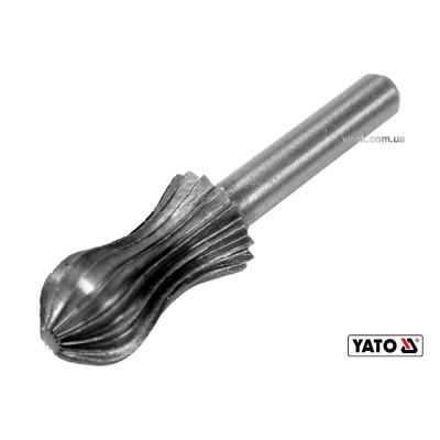 Фреза грушевидная по металлу YATO ?13 x 25/55 мм HSS 4241 хвостовик- ?6 мм YT-61717