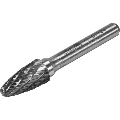 Фреза конусна округлена з карбіду вольфрама YATO, ?= 10 мм, l= 58/18 мм, з шпинделем ?= 6 мм YT-61724