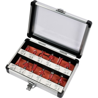 Фрезы YATO по дереву со шпинделем ?8 мм, 12 шт. YT-68005