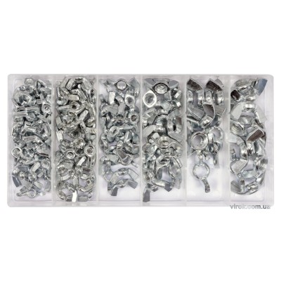 Гайки "Бабочка" М4-М10 YATO 150 шт YT-06776