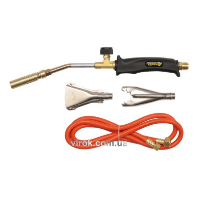 Газовий пальник VOREL 360 мм з гнучким шлангом 2 м 0.5 Мпа та наконечниками 73325