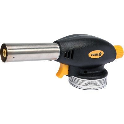 Газова горілка VOREL з п'єзозапалом; тип з'єднання EN417 макс. t=1300°C 73413