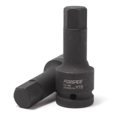 Головка-бита 6-гранная ударная, 24мм 3/4" (L-100мм) ROCKFORCE RF-2649024 Головка-бита 6-гранная ударная, 24мм 3/4" (L-100мм) ROCKFORCE RF-2649024