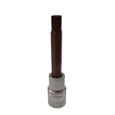 Головка-бита SPLINE 12-лучевая Premium M8 1/2" (L-100мм) Forsage F-34810008 Premium