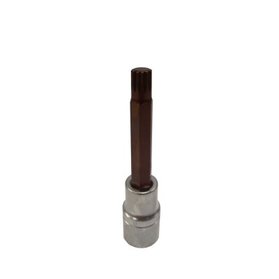 Головка-бита SPLINE 12-лучевая Premium M8 1/2" (L-100мм) ROCKFORCE RF-34810008 Premium