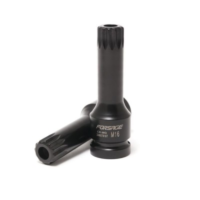 Головка-бита SPLINE глубокая ударная1/2", M5 с отверстием Forsage F-24807805T Головка-бита SPLINE глубокая ударная1/2", M5 с отверстием Forsage F-24807805T