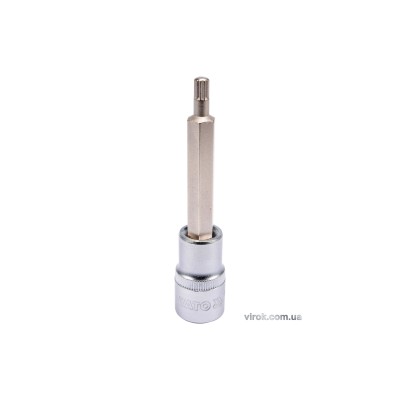 Головка торцевая с отверточной насадкой SPLINE YATO 1/2" M6 х 100 мм YT-04351
