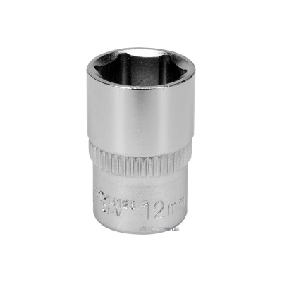 Головка торцевая шестигранная YATO 1/4" М12 CrV [Блистер] YT-14128
