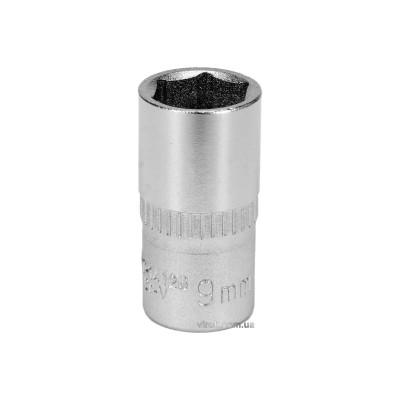 Головка торцевая шестигранная YATO 1/4" М9 CrV [Блистер] YT-14126