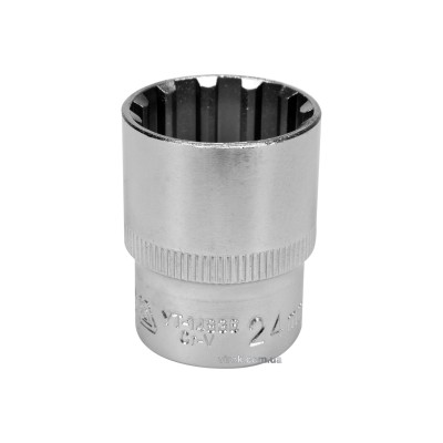 Головка торцевая Spline YATO 1/2" M24 x 38 мм CrV [Блистер] YT-14836