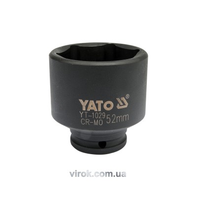 Головка торцевая ударная шестигранная для ступиц YATO 1/2" М52 х 72 мм YT-1029