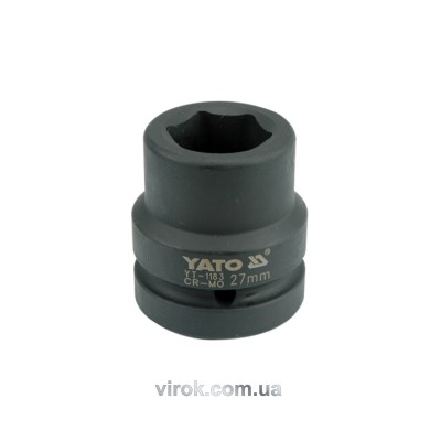 Головка торцевая ударная шестигранная YATO 1" М29 х 60 мм YT-1185