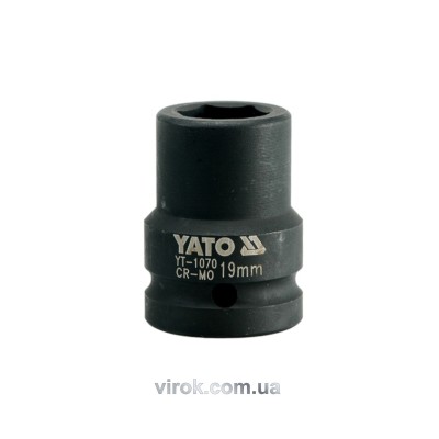 Головка торцевая ударная шестигранная YATO 3/4" М19 х 50 мм YT-1070