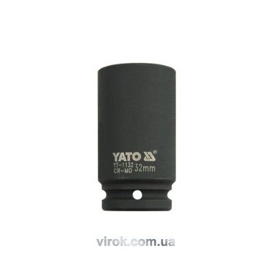 Головка торцевая ударная шестигранная YATO 3/4" М32 х 90 мм YT-1132